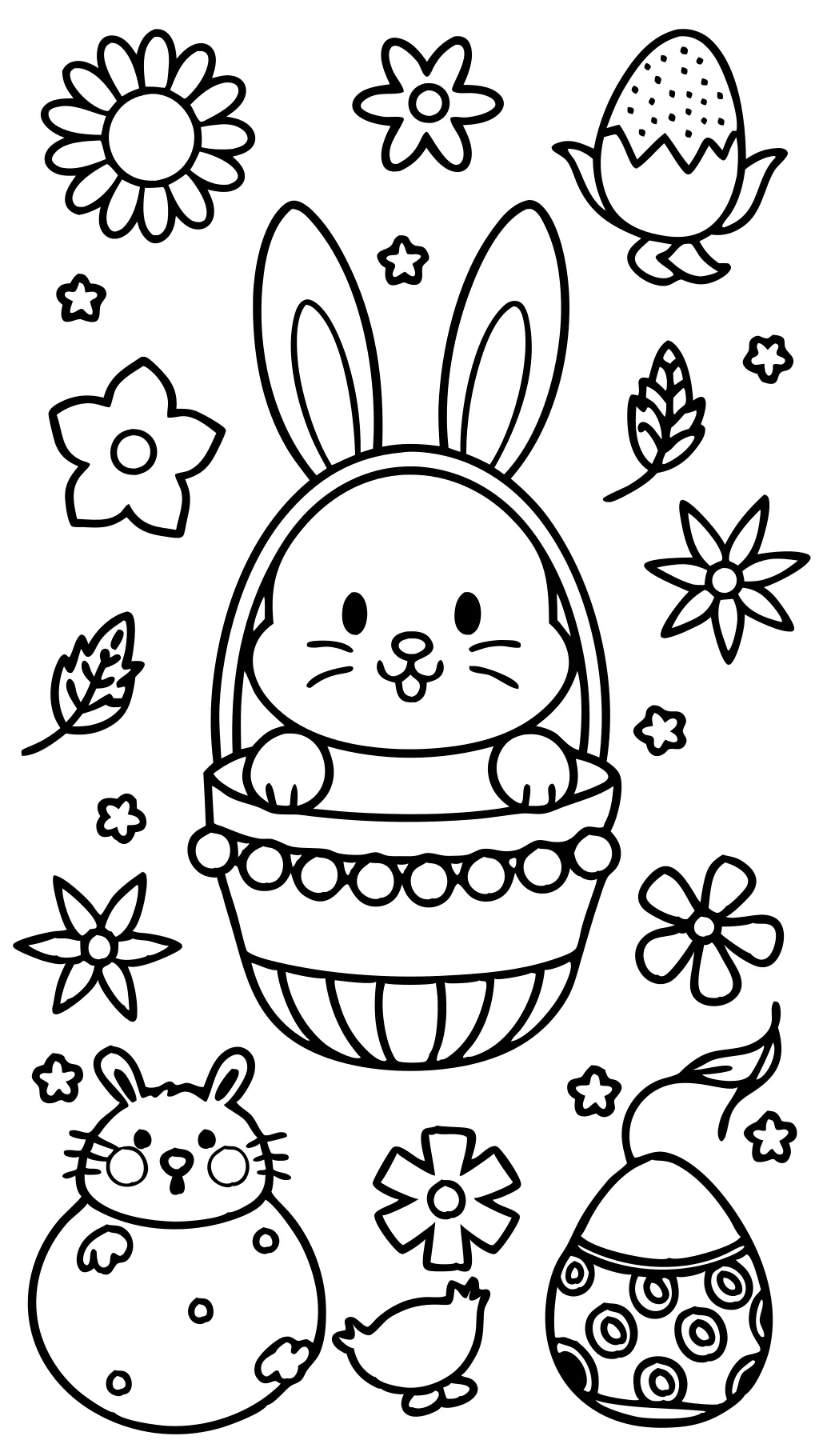 easter spring coloring pages